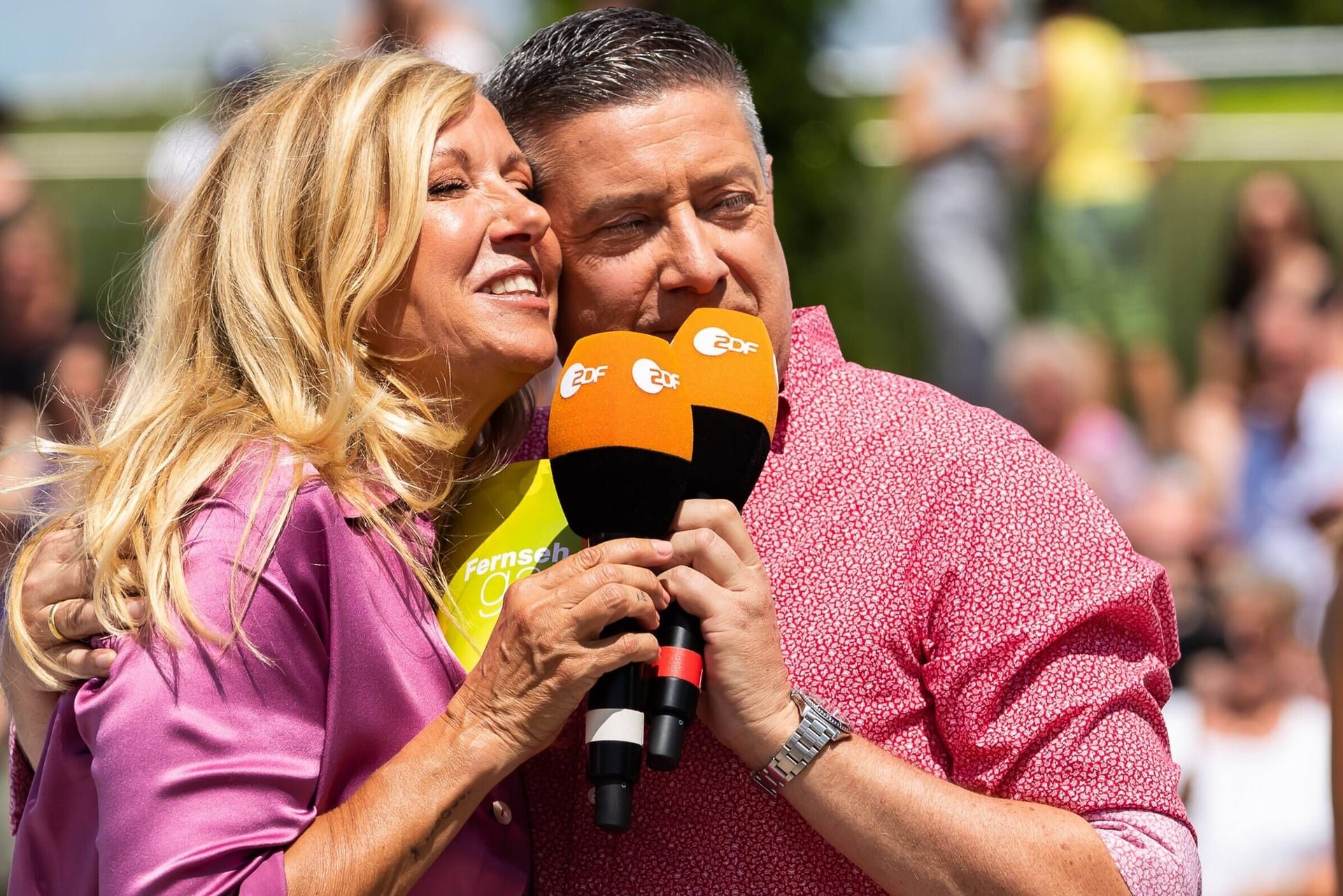 Andrea Kiewel und Joachim Llambi: Am Sonntag führten sie zusammen durch den "ZDF-Fernsehgarten".