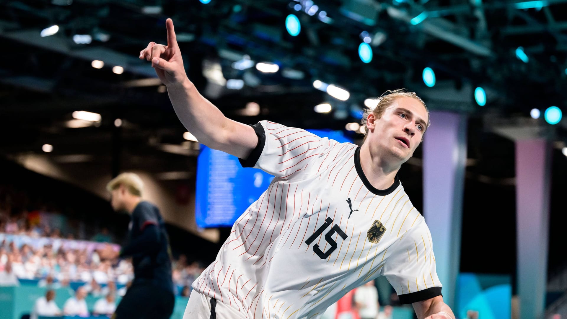 Juri Knorr: Er feierte mit den deutschen Handballern den zweiten Sieg im zweiten Spiel.