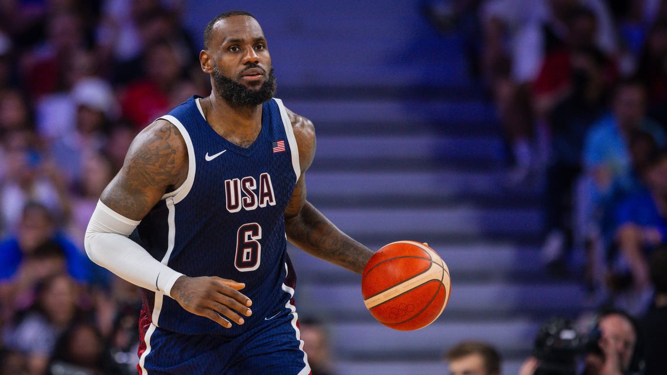 LeBron James: Der Basketballer dürfte einer der reichsten Athleten bei den Olympischen Spielen 2024 sein.