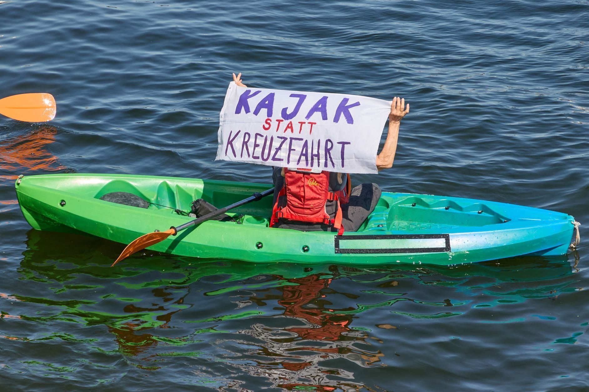 Protest gegen Kreuzfahrten