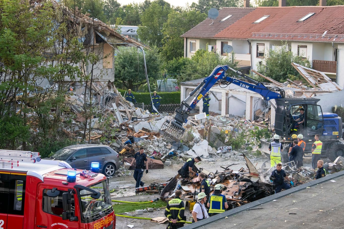 Reihenhaus in Memmingen eingestürzt