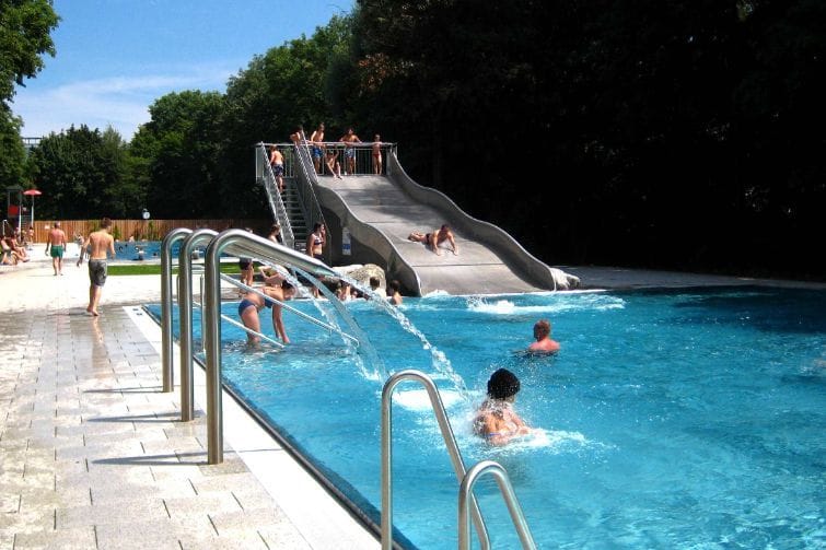 Das Dantebad (Archivbild): Neben dem Schyrenbad zog das Freibad in Neuhausen-Nymphenburg bislang die meisten Besucher an.