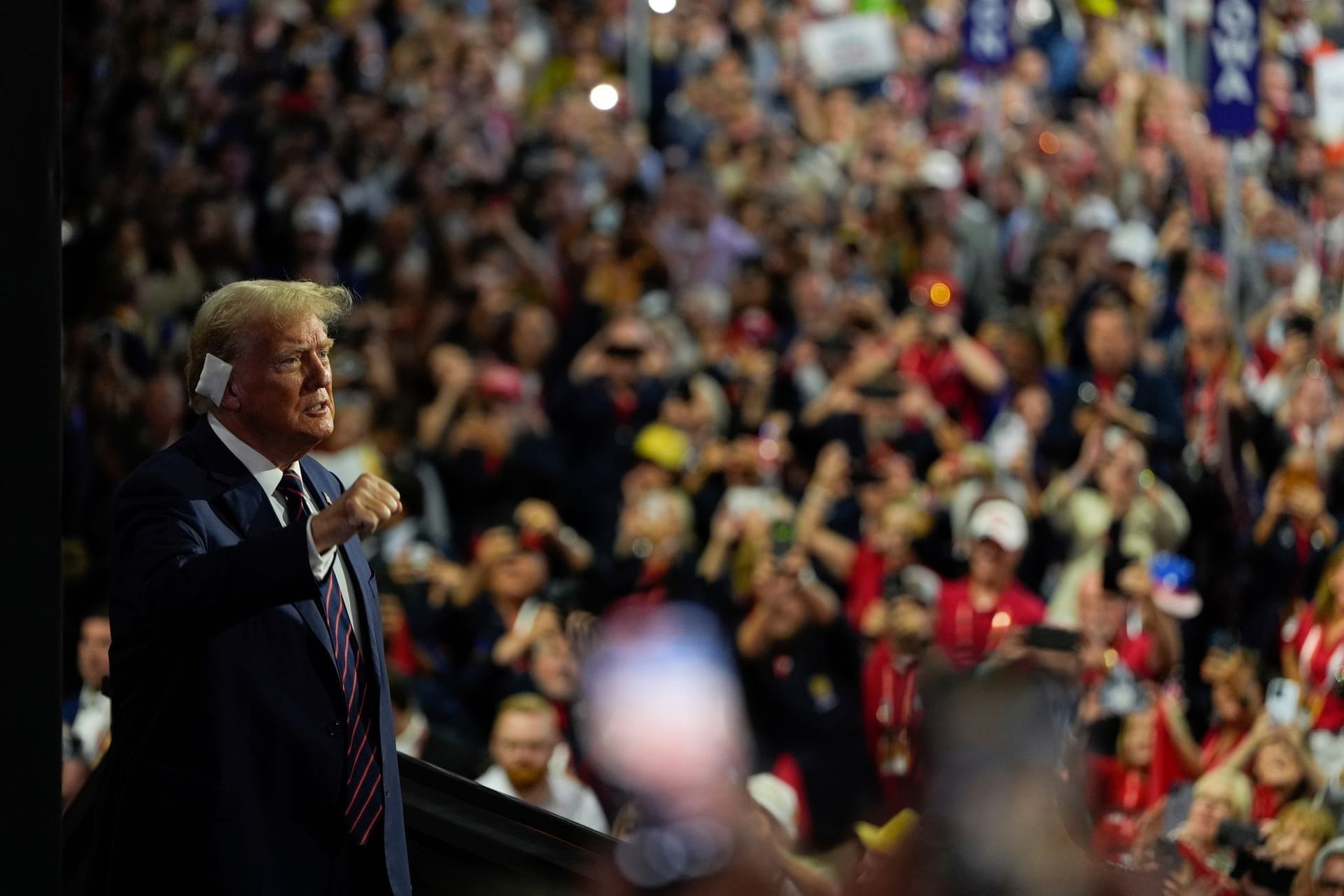 Donald Trump auf dem Nominierungsparteitag der Republikaner.