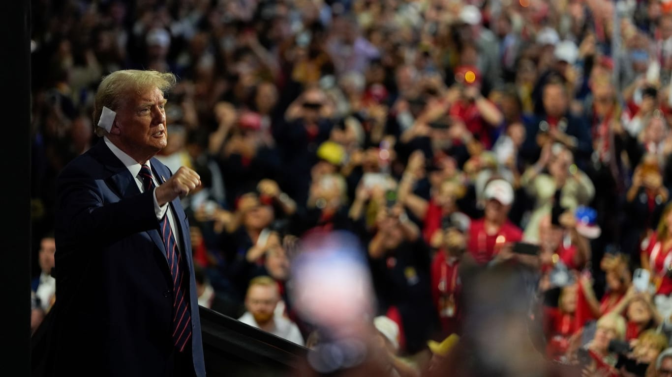 Donald Trump auf dem Nominierungsparteitag der Republikaner.