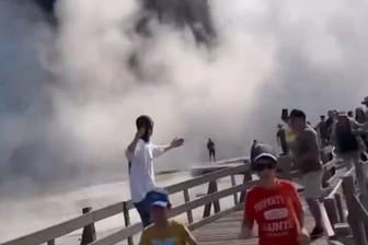 Aufnahmen dieses X-Videos zeigen den Moment der Explosion.