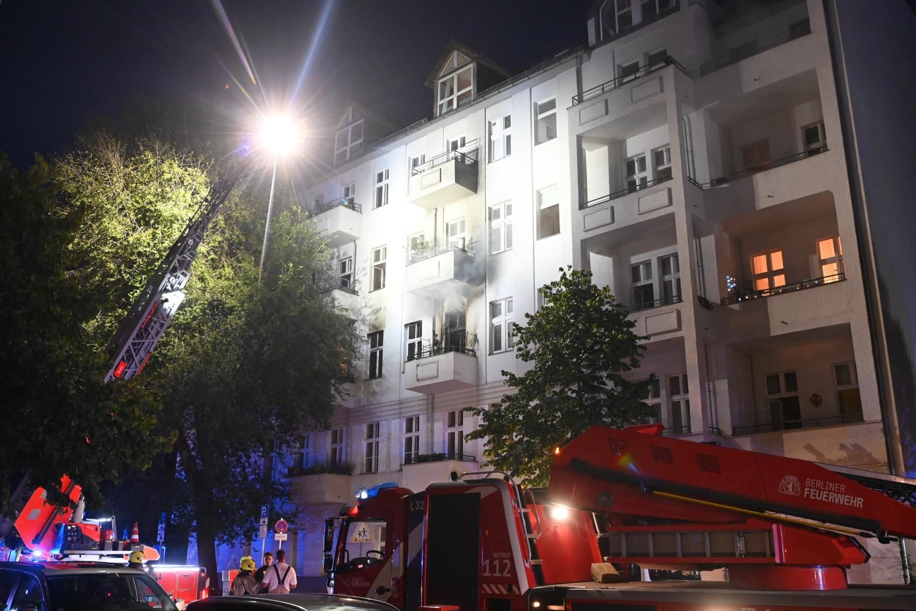 Der Einsatzort: Insgesamt waren 103 Kräfte der Feuerwehr vor Ort.