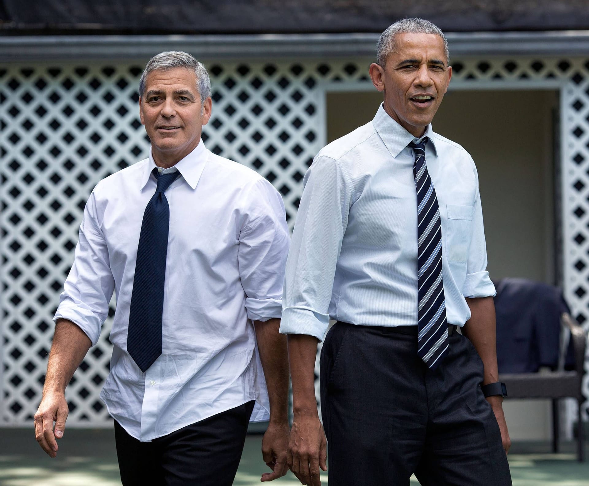 George Clooney und Barack Obama im September 2016