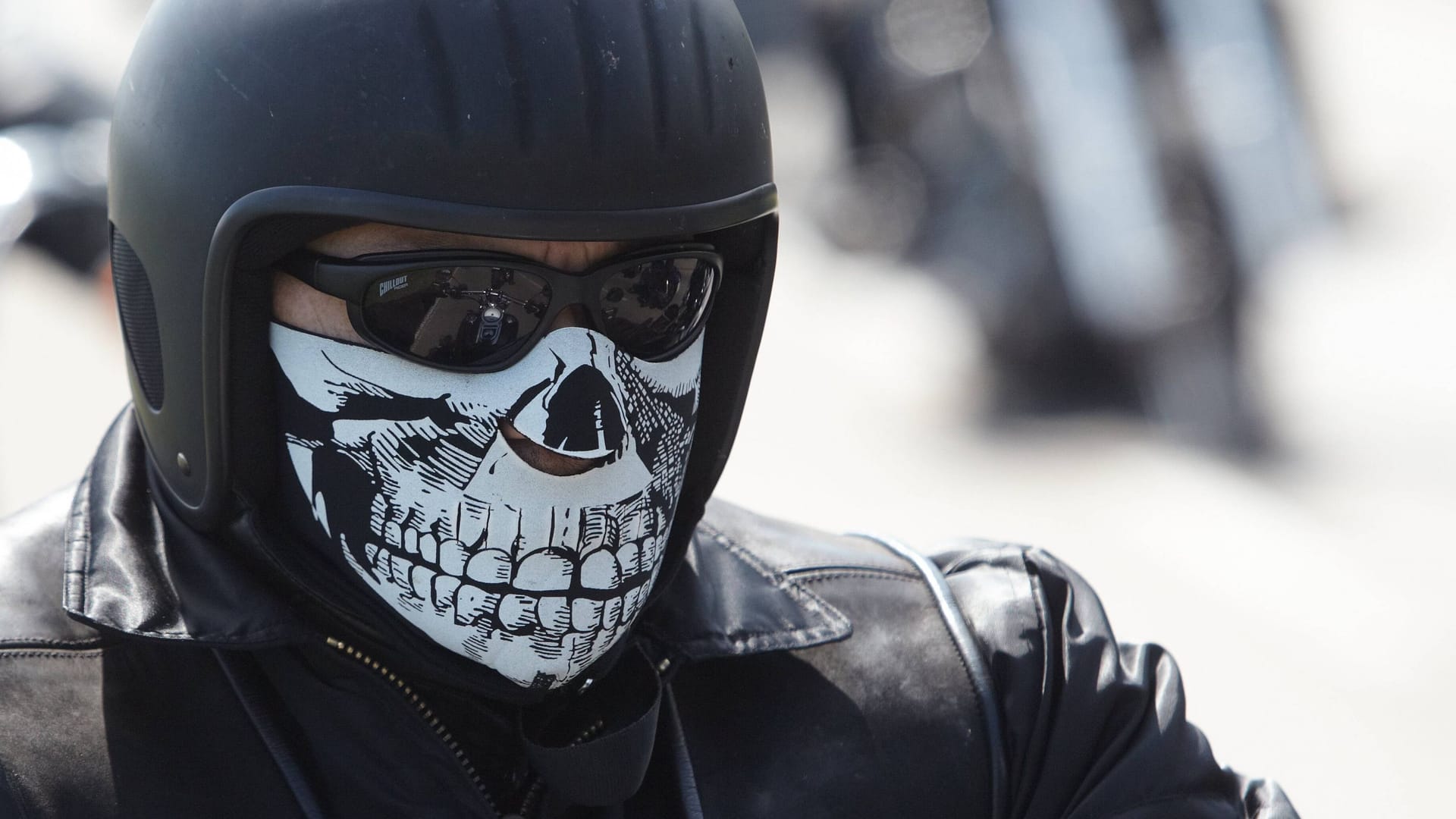 Ein Mitglied der Hells Angels auf einem Motorrad (Archvibild)