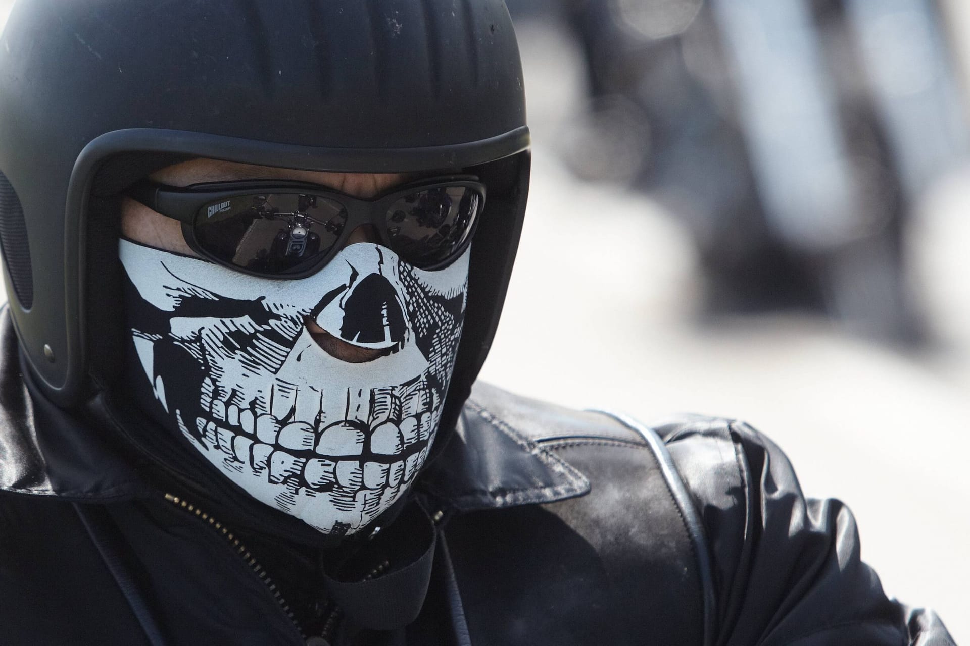 Ein Mitglied der Hells Angels auf einem Motorrad (Archvibild)