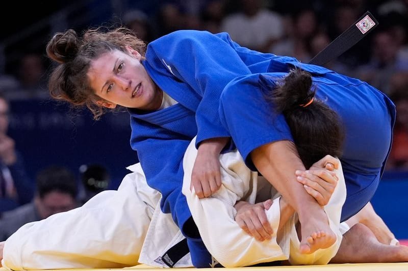 Miriam Butkereit (oben): Sie hat in Paris die erste Medaille für das deutsche Judo-Team geholt.