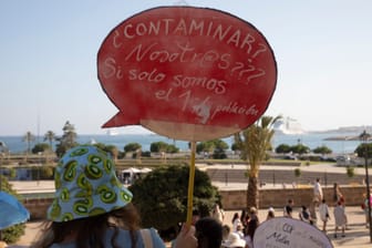 Protest gegen Massentourismus auf Mallorca