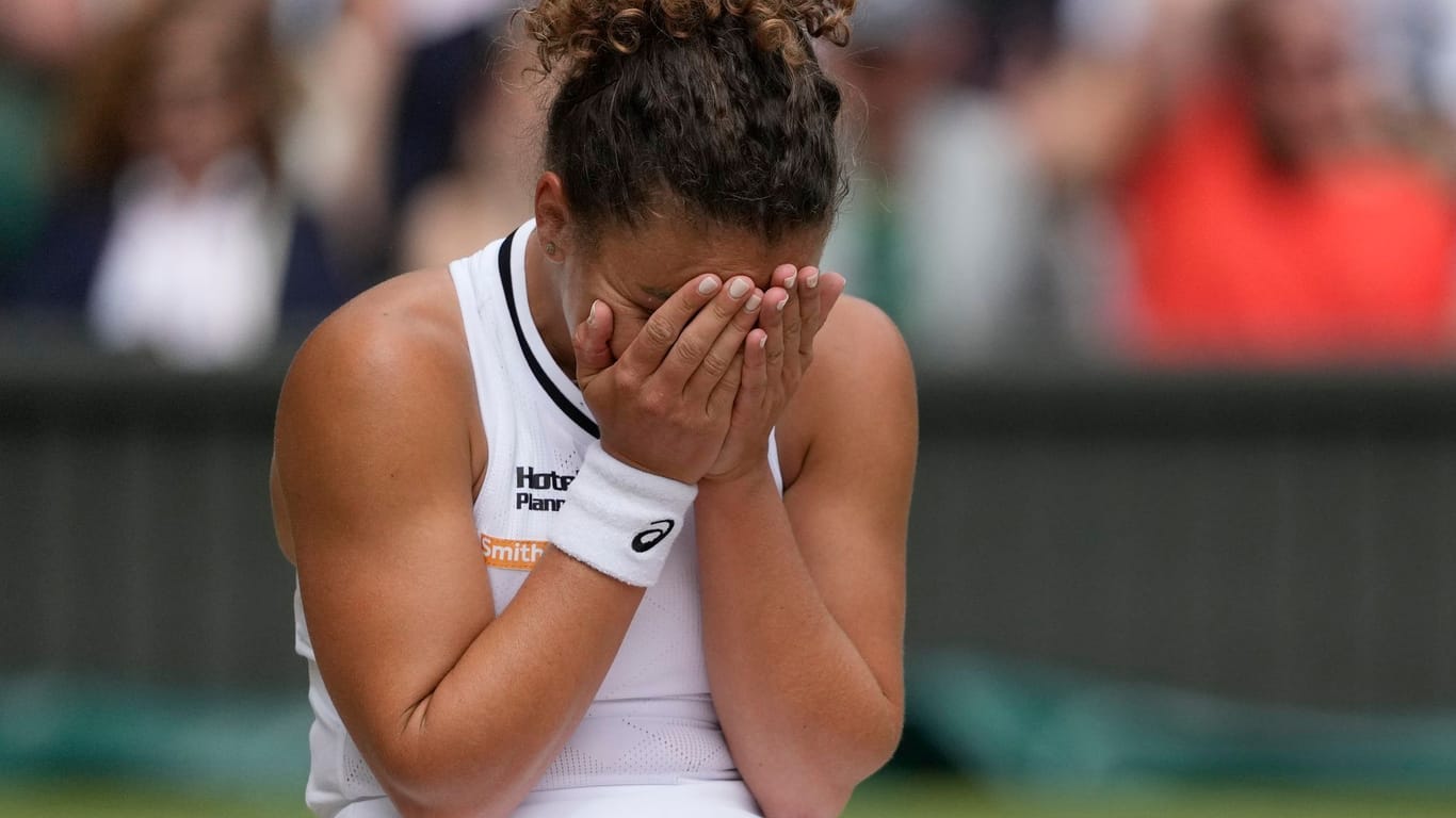 Kann es nicht fassen: Jasmine Paolini im Wimbledon-Finale.