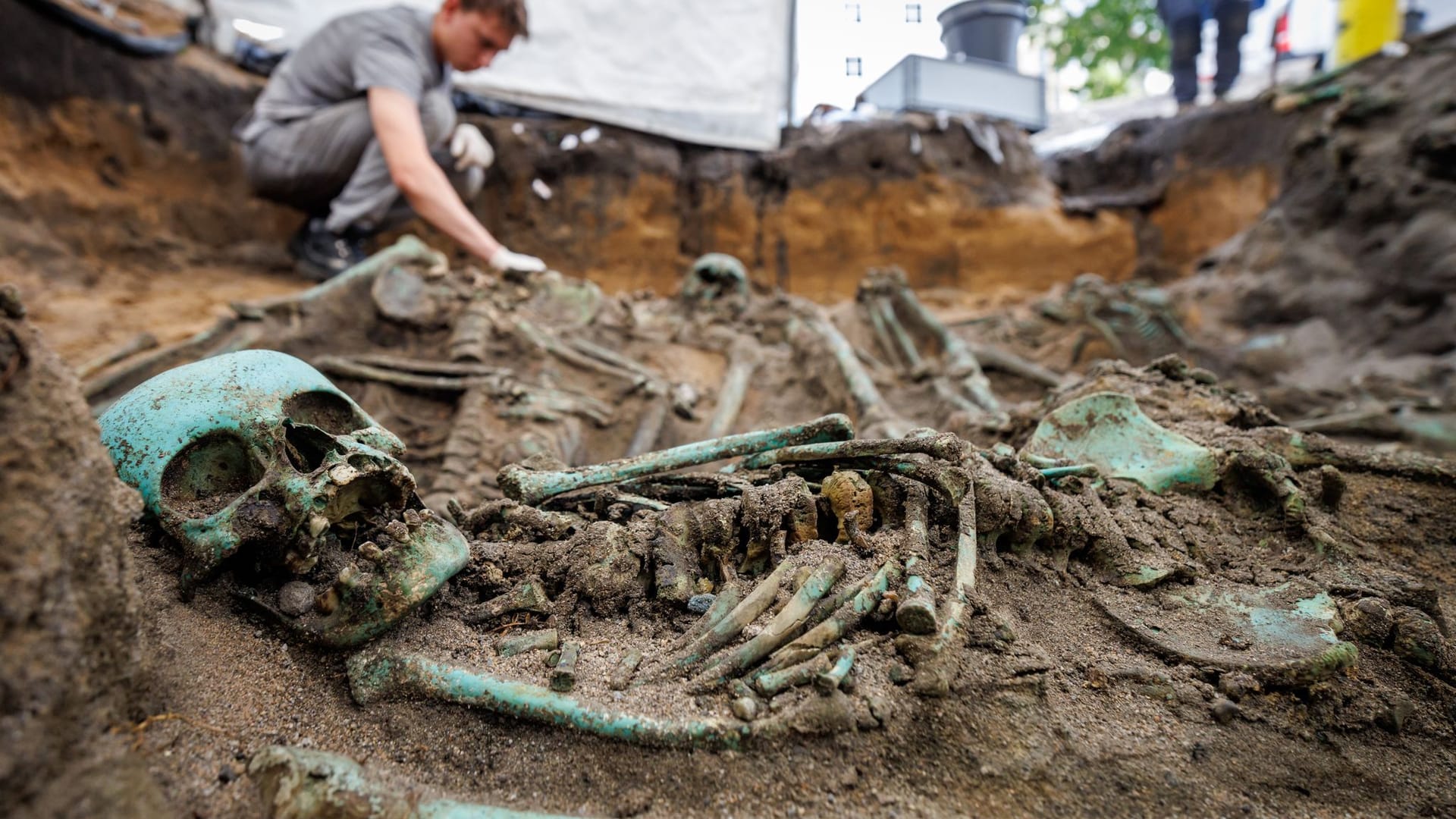 Pestfriedhof aus dem 17. Jahrhundert in Nürnberg