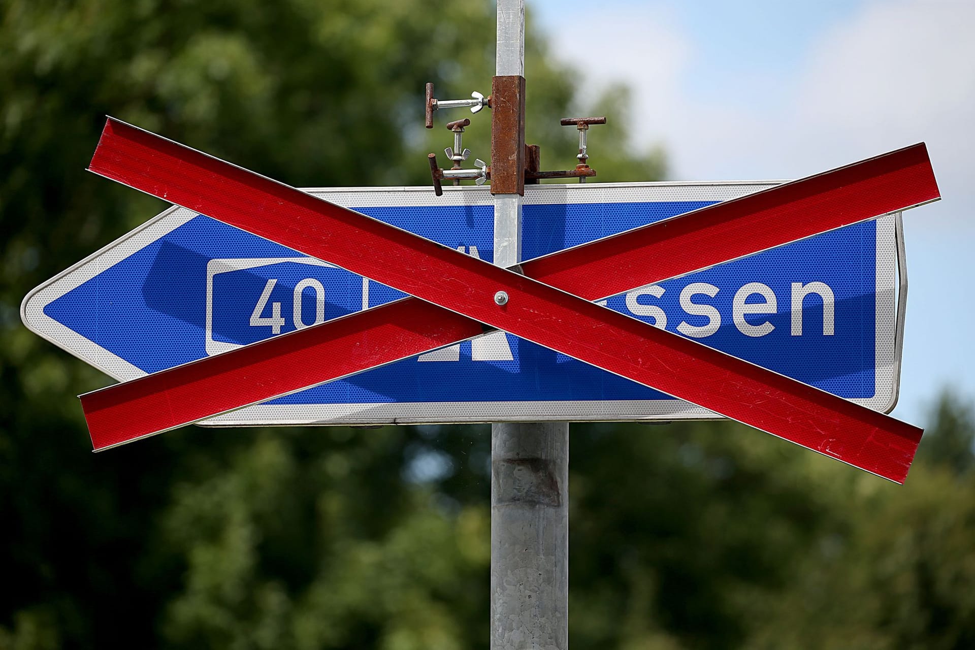 A 40 bei Duisburg am Wochenende gesperrt