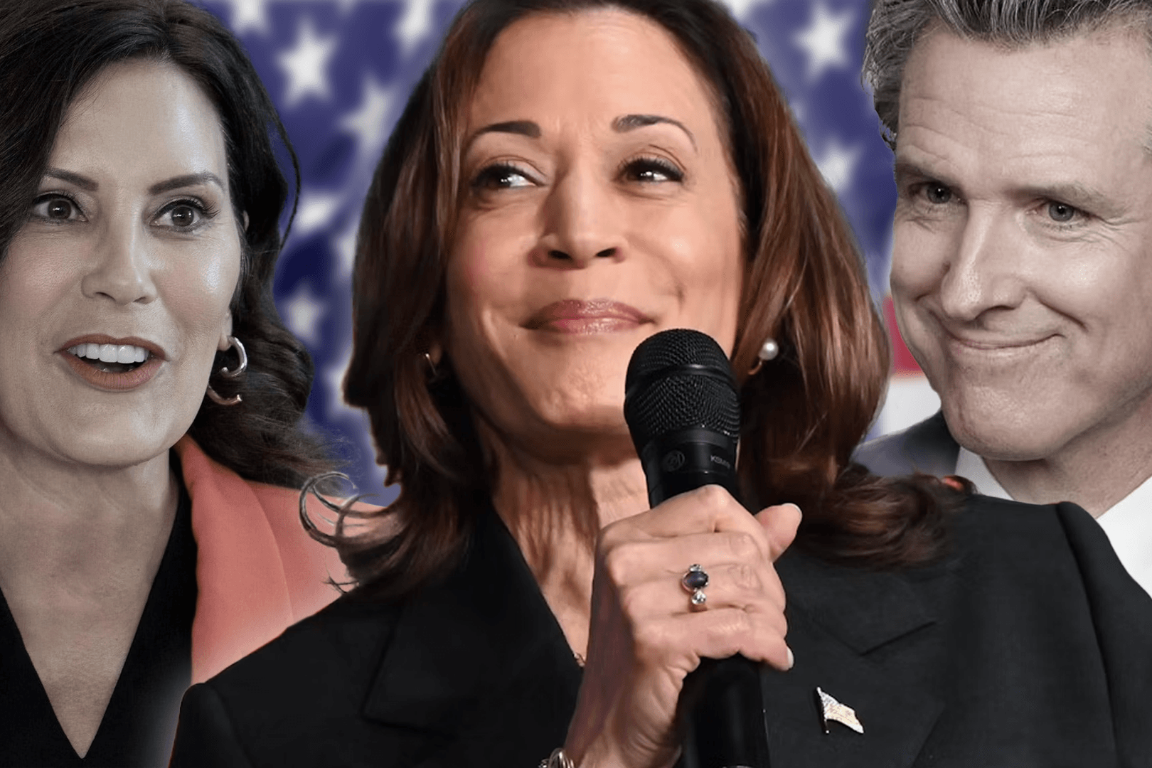 Whitmer, Harris, Newsom: Gleich mehrere Demokraten kämen als Ersatz für Biden infrage.