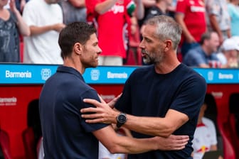 Xabi Alonso (l) und Marco Rose