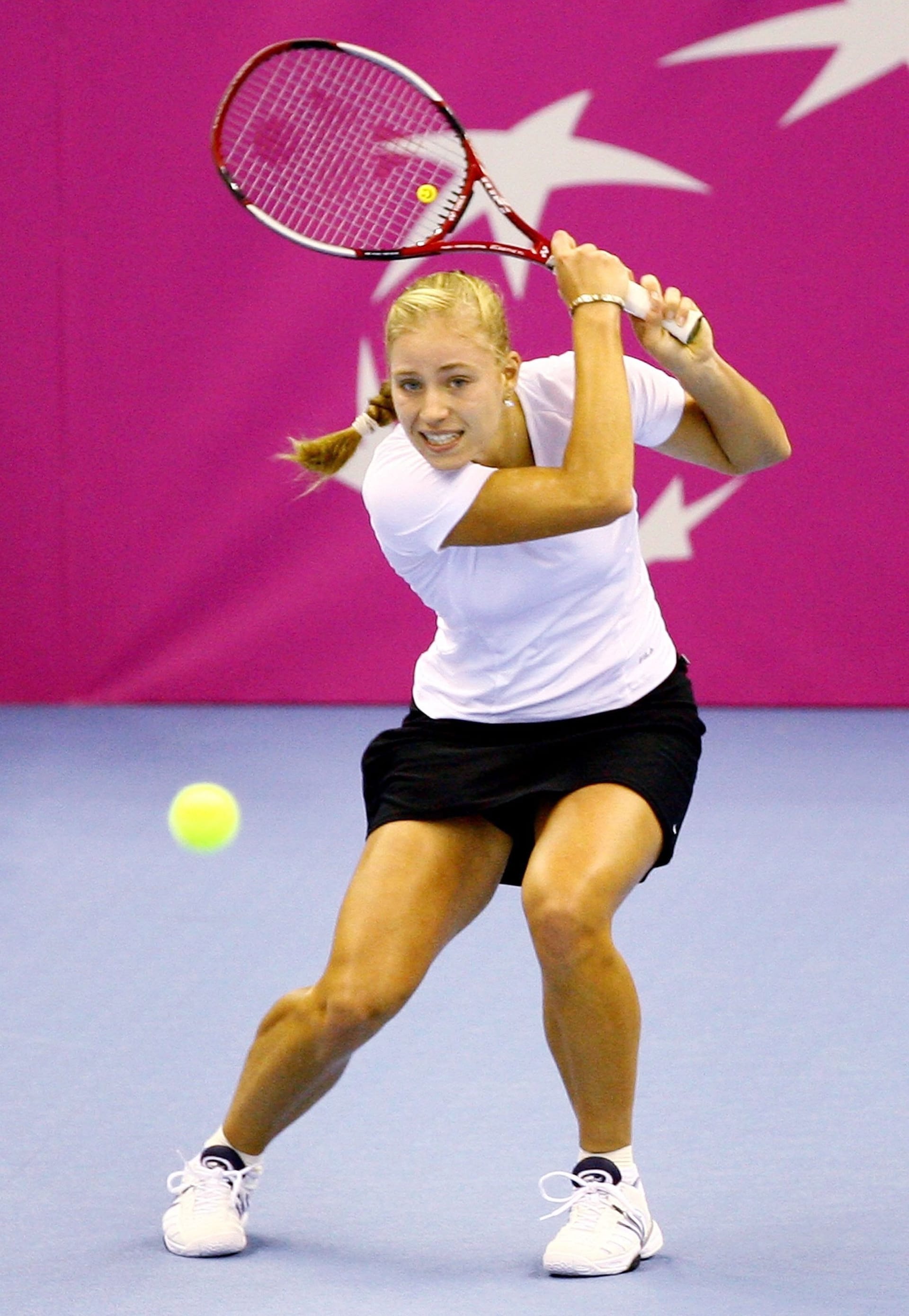 Angelique Kerber beim Fed Cup 2007 im japanischen Toyota.