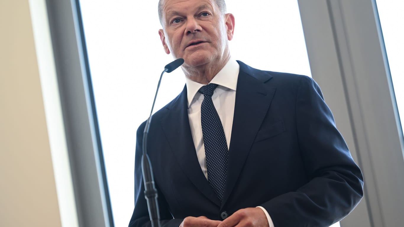 Bundeskanzler Scholz äußert sich vor NATO-Gipfel