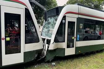 Zusammenstoß von Straßenbahnen in Augsburg