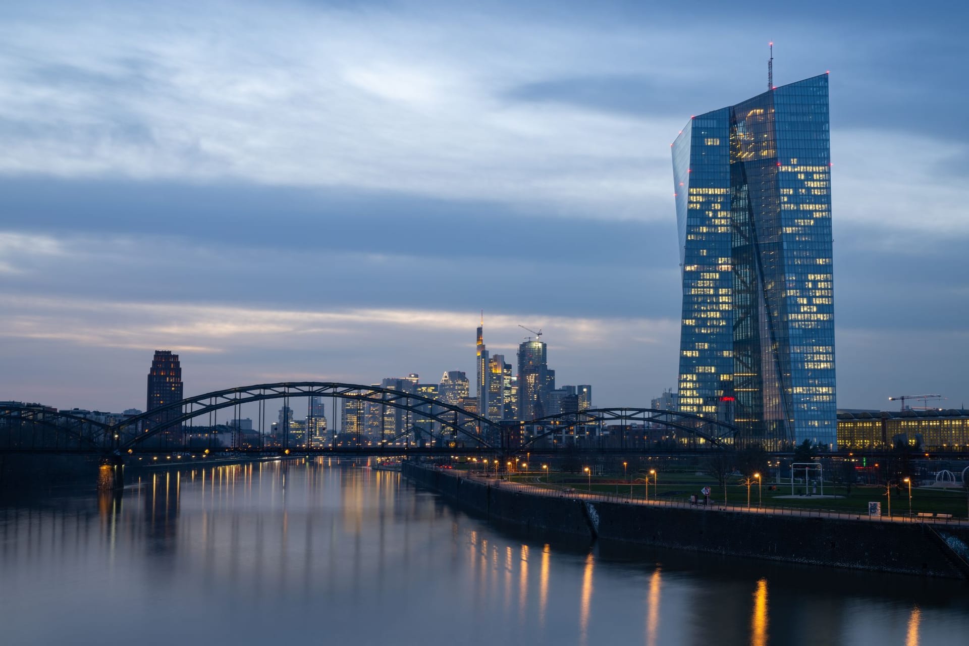 Europäische Zentralbank in Frankfurt