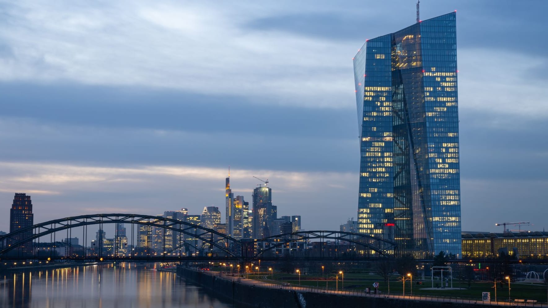 Europäische Zentralbank in Frankfurt