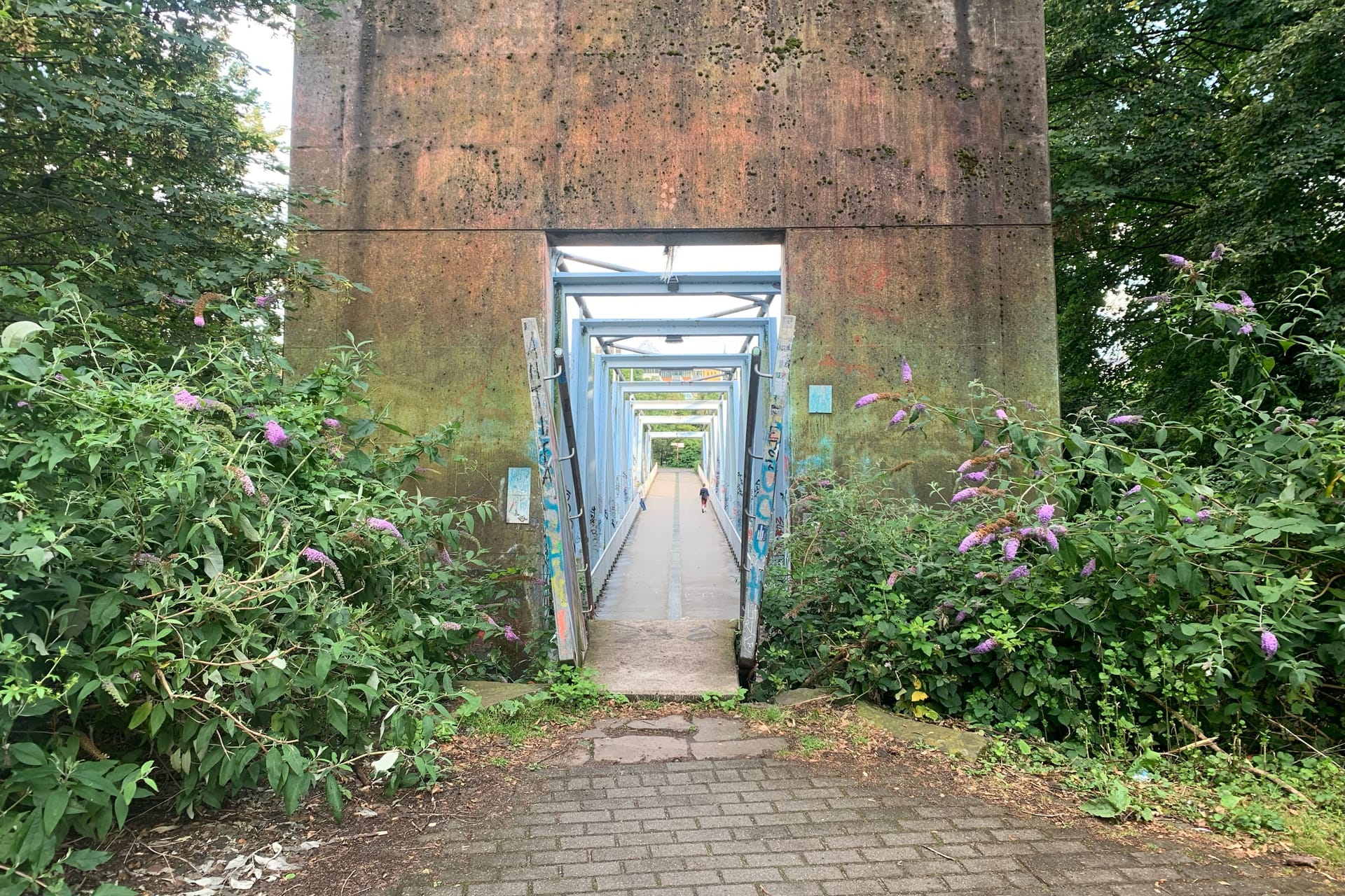 Aussicht vom Herkulesberg: Der Trümmerberg liegt 72,2 Meter über dem Meeresspiegel.