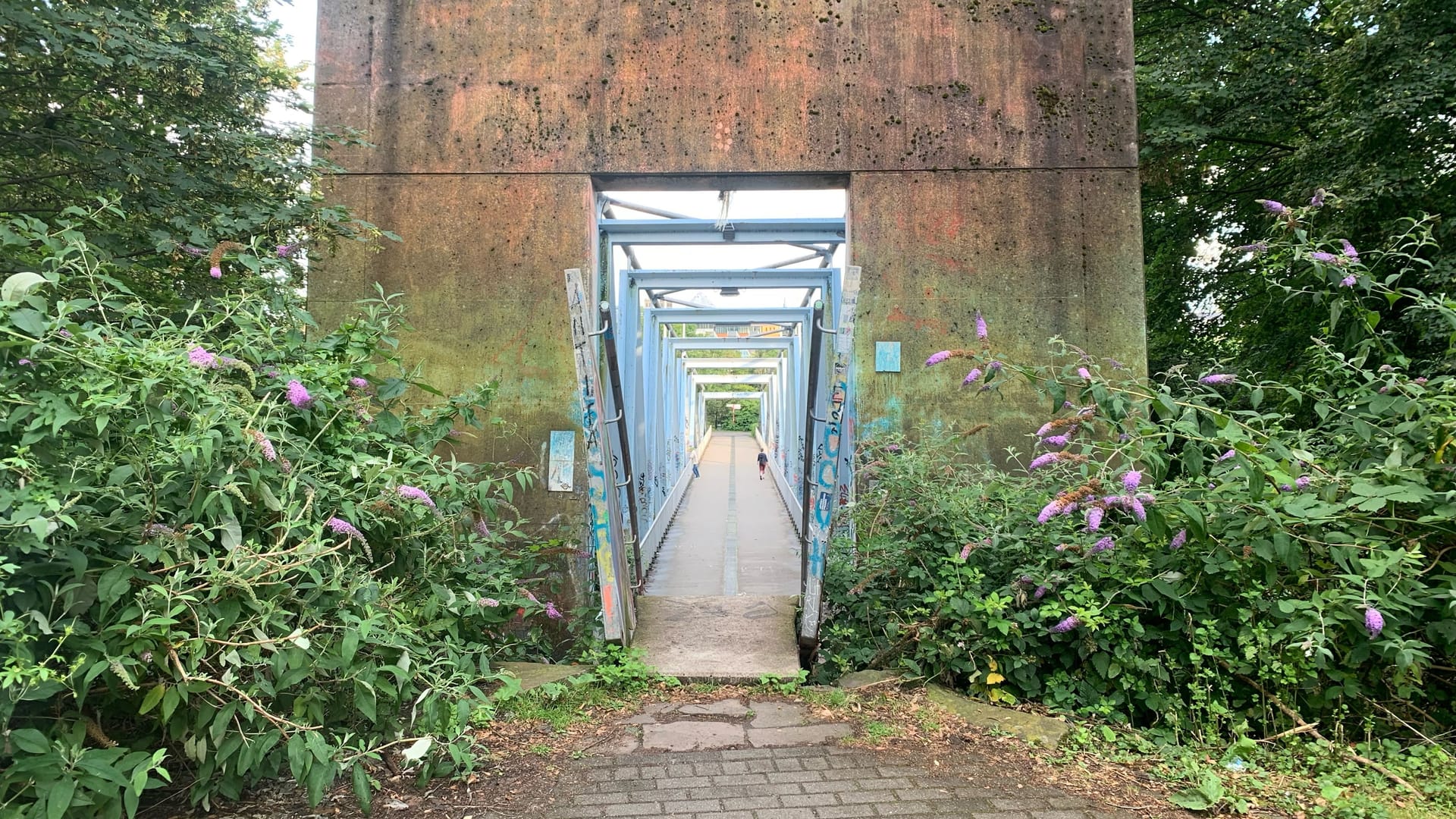 Aussicht vom Herkulesberg: Der Trümmerberg liegt 72,2 Meter über dem Meeresspiegel.