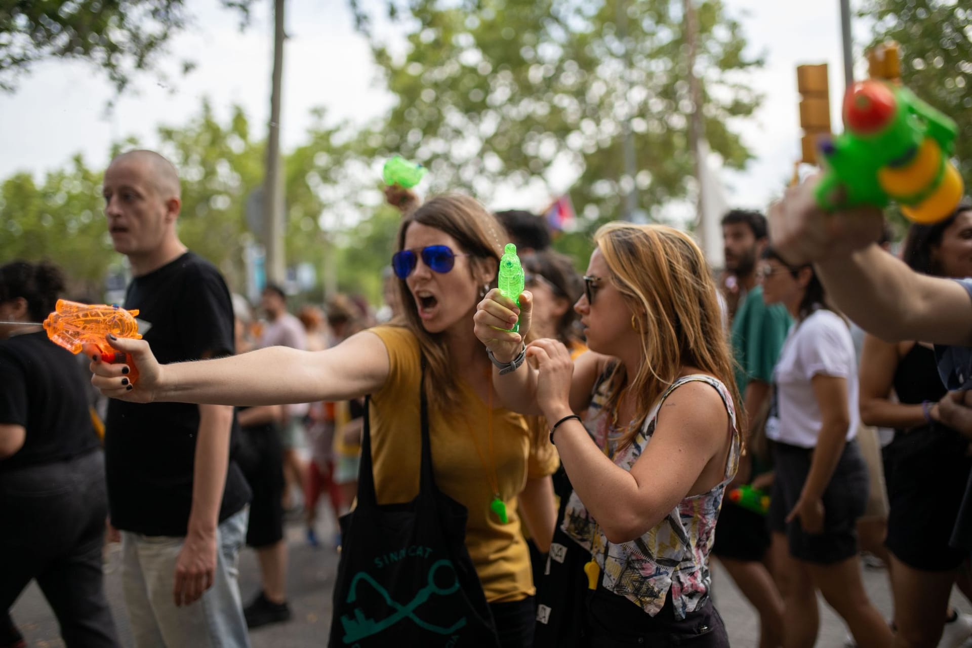 Demonstration gegen Massentourismus in Barcelona