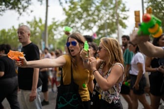 Demonstration gegen Massentourismus in Barcelona