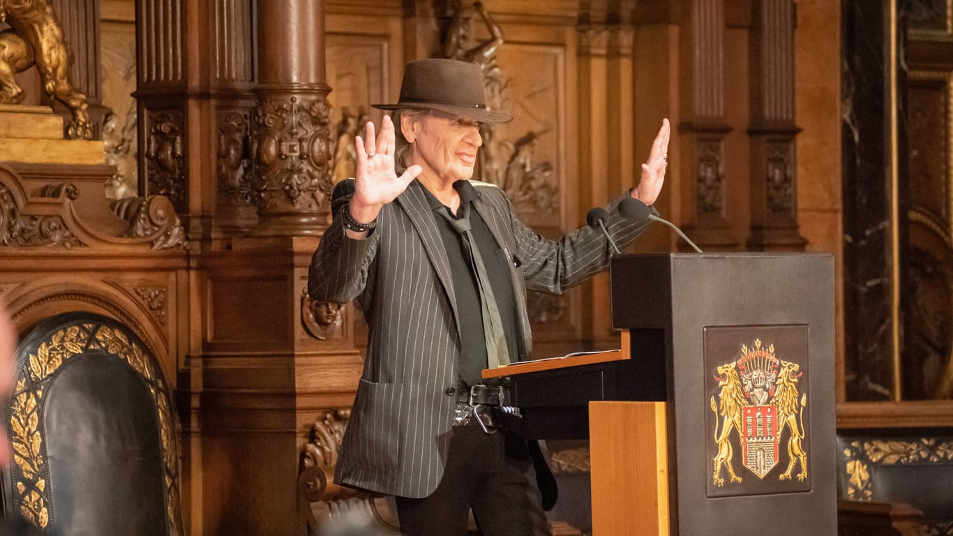 Ernennung von Udo Lindenberg zum Ehrenbürger von Hamburg.