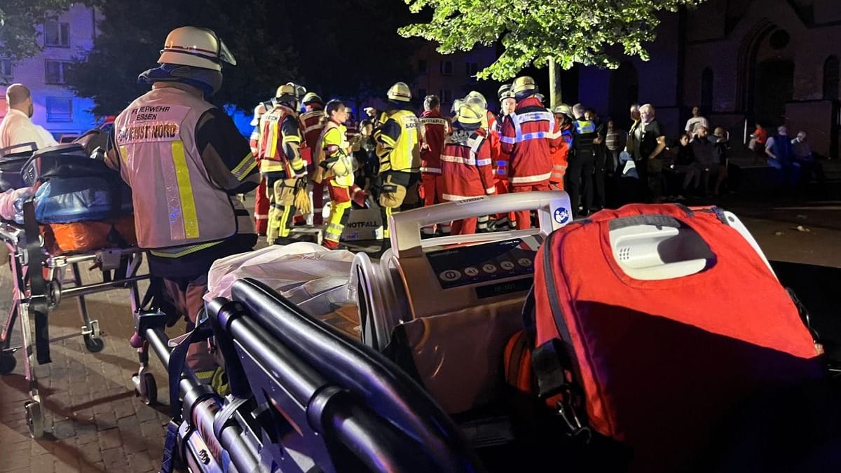 Brand in der Ohmstraße: Die Feuerwehr war mit etwa 40 Einsatzkräften vor Ort.