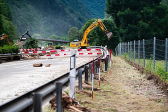 Sanierungsarbeiten an der A13 in der Schweiz