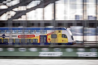 Metronom-Zug fährt über die Norderelbbrücke (Symbolbild): Vier Wochen lang ist der Zugverkehr in Hamburg stark beeinträchtigt.