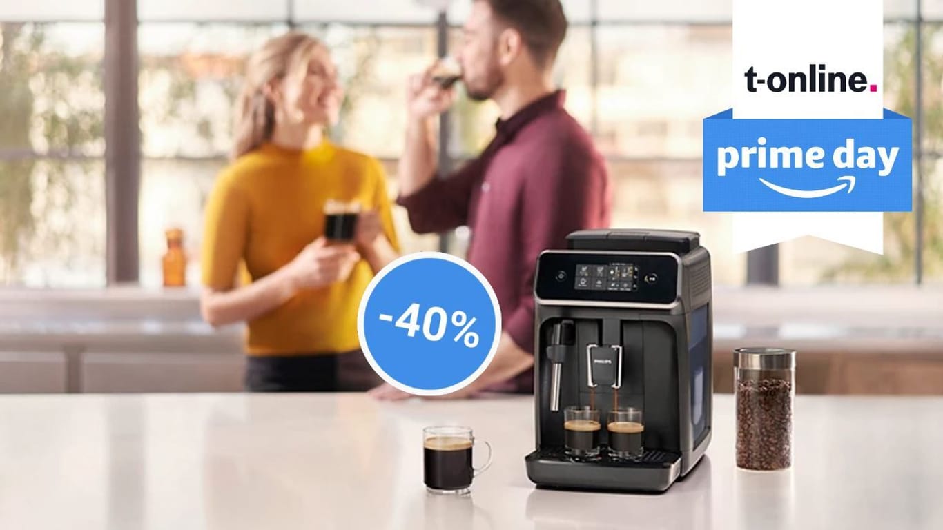 Beginnen Sie den Morgen mit einem guten Kaffee: Amazon reduziert am Prime Day einen Vollautomat von Philips radikal.