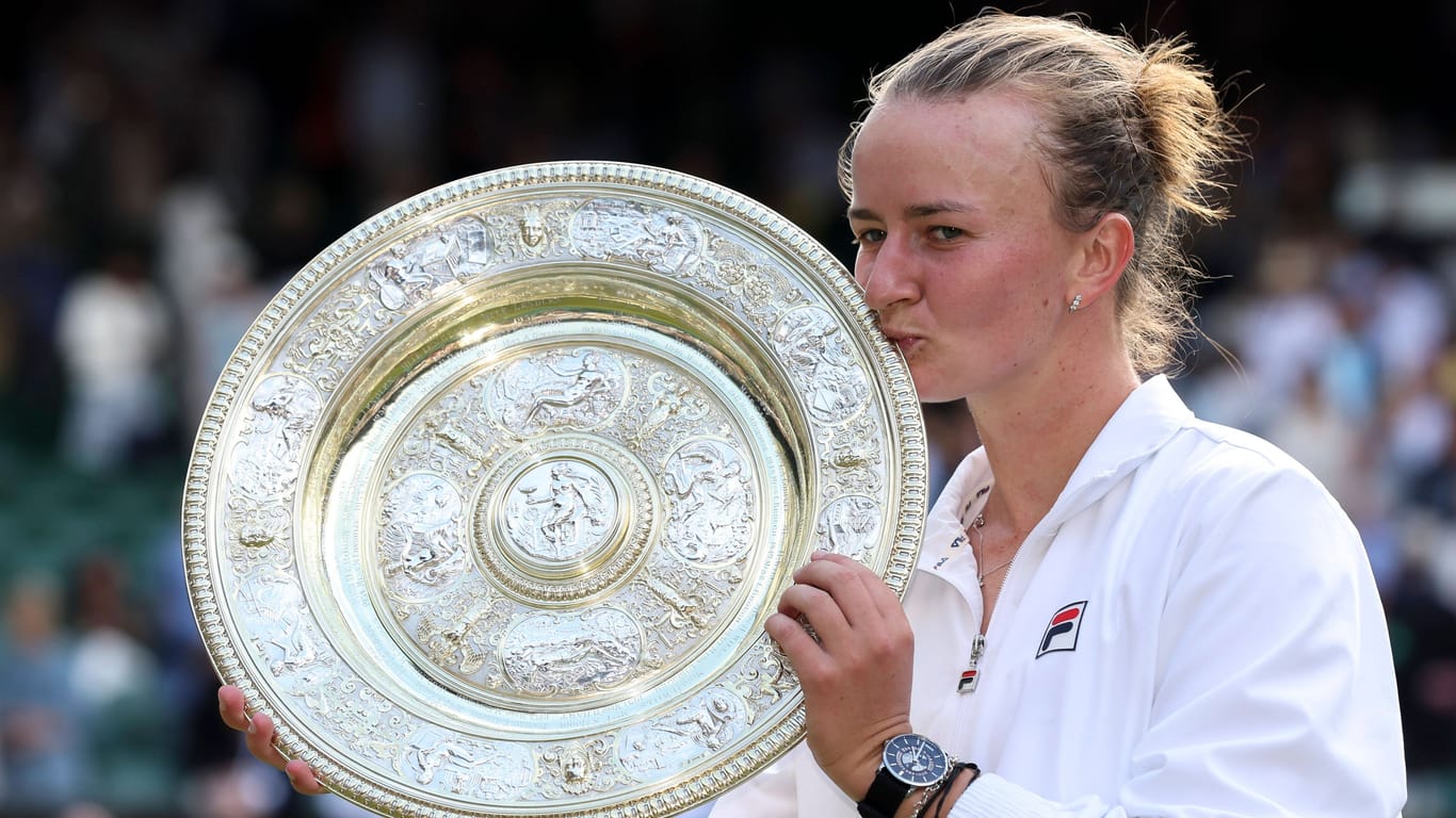 Barbora Krejčíková: Sie hat Wimbledon gewonnen.