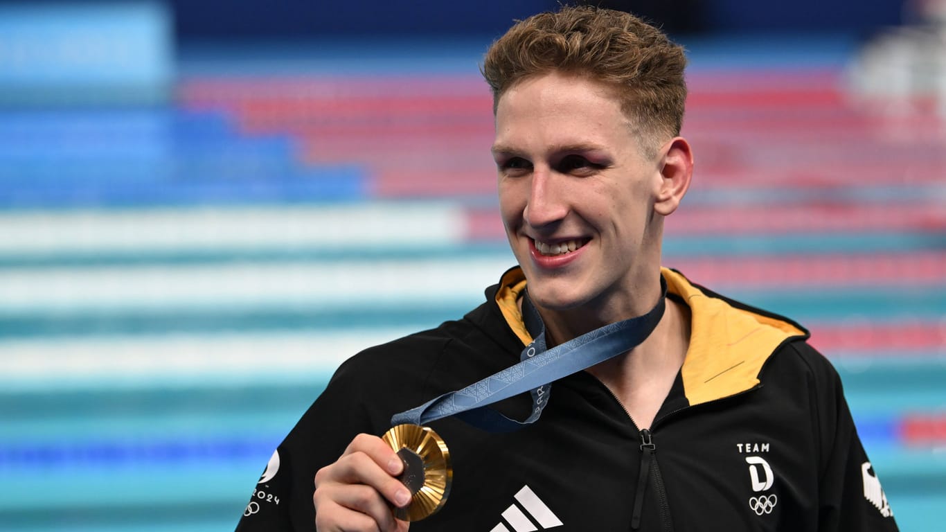 Lukas Märtens: Mit seiner Goldmedaille in Paris hat er deutsche Olympia-Geschichte geschrieben.