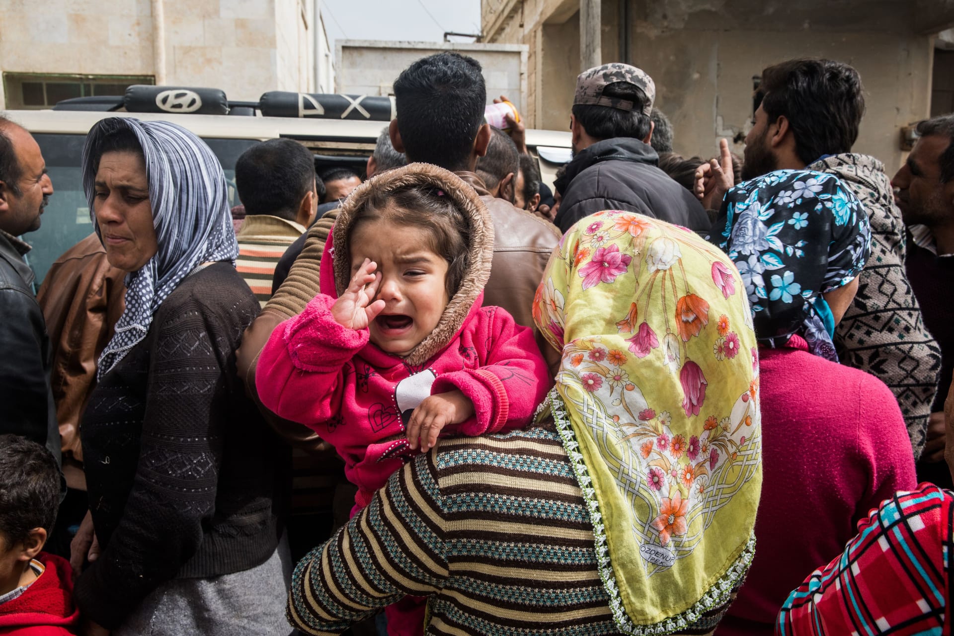 Syrische Geflüchtete im türkischen Grenzgebiet (Archivbild).