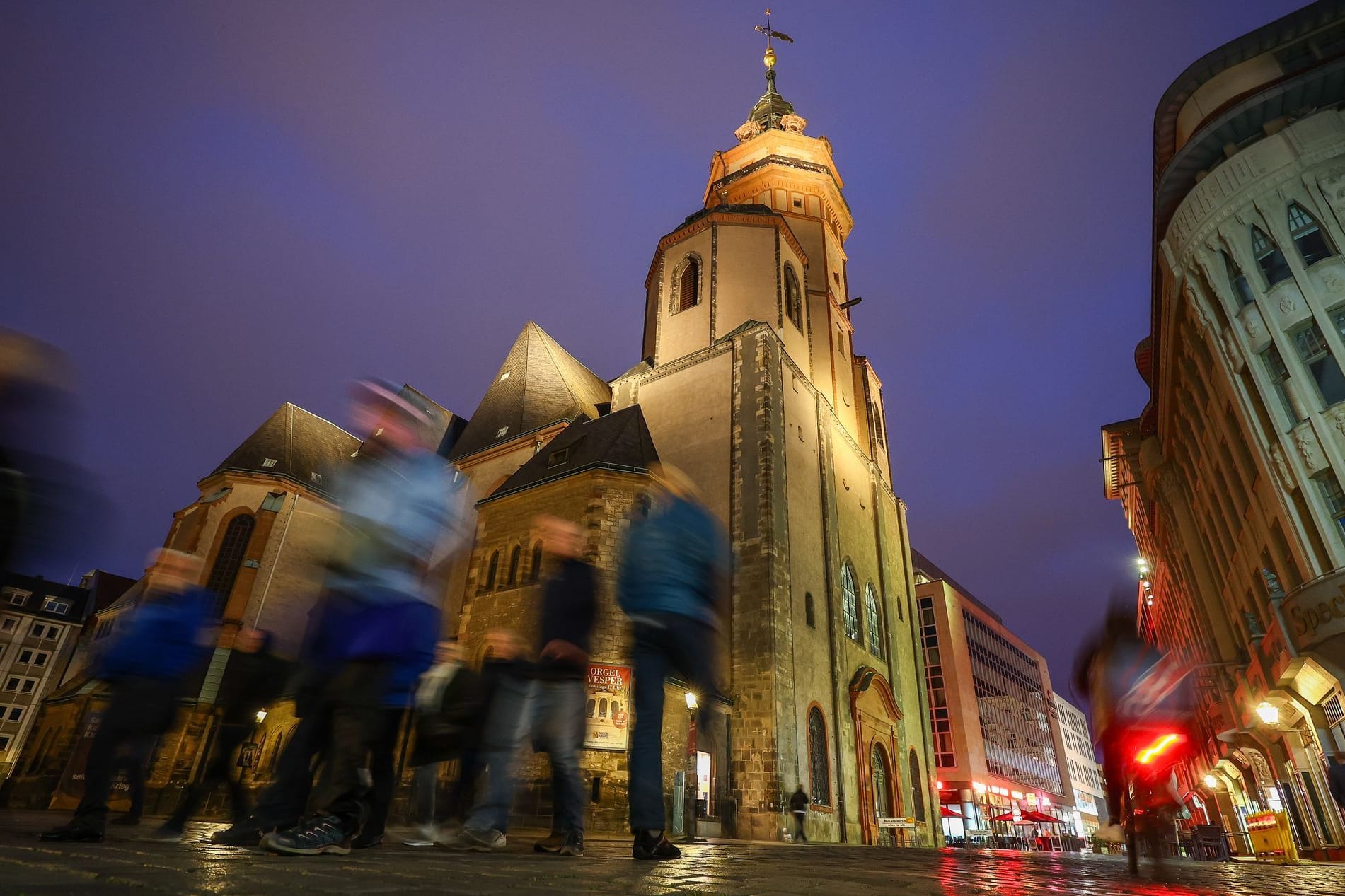 Leipzig am Abend - Nikolaikirche