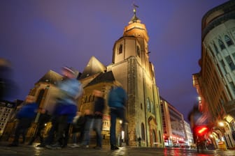 Leipzig am Abend - Nikolaikirche