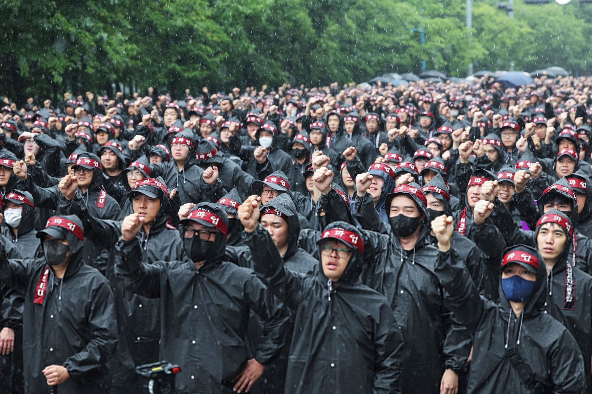 Streik bei Samsung in Südkorea am 08. Juli