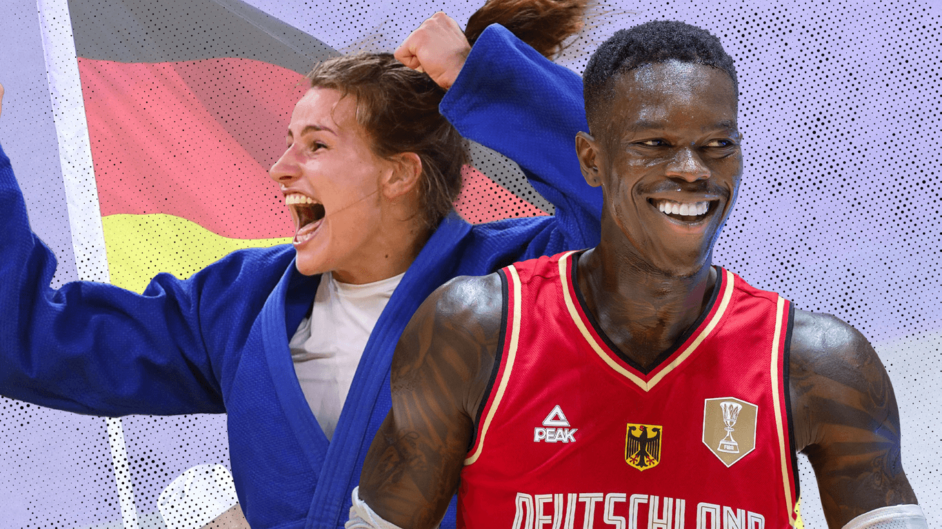 Besondere olympische Ehre: Anna-Maria Wagner und Dennis Schröder werden die deutsche Fahne bei der Eröffnungsfeier in Paris tragen.