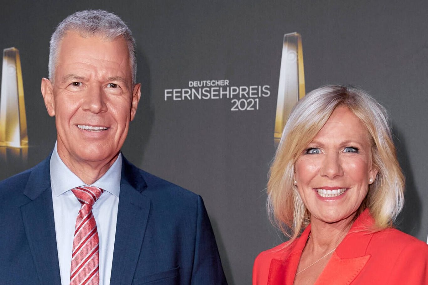 Peter Kloeppel und Ulrike von der Groeben bei einer der letzten Verleihungen des Deutschen Fernsehpreises: Die Moderatoren prägten "RTL aktuell".