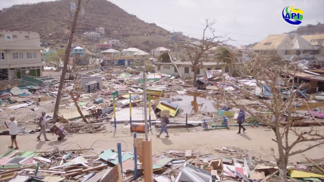 Aufnahmen aus dem Land St. Vincent und die Grenadinen: Hier starben Menschen.