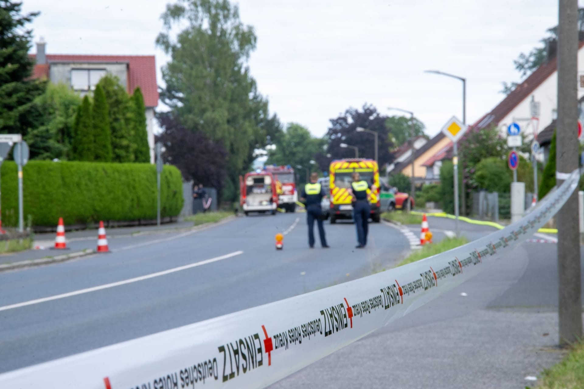 Großeinsatz der Polizei in Altdorf bei Nürnberg