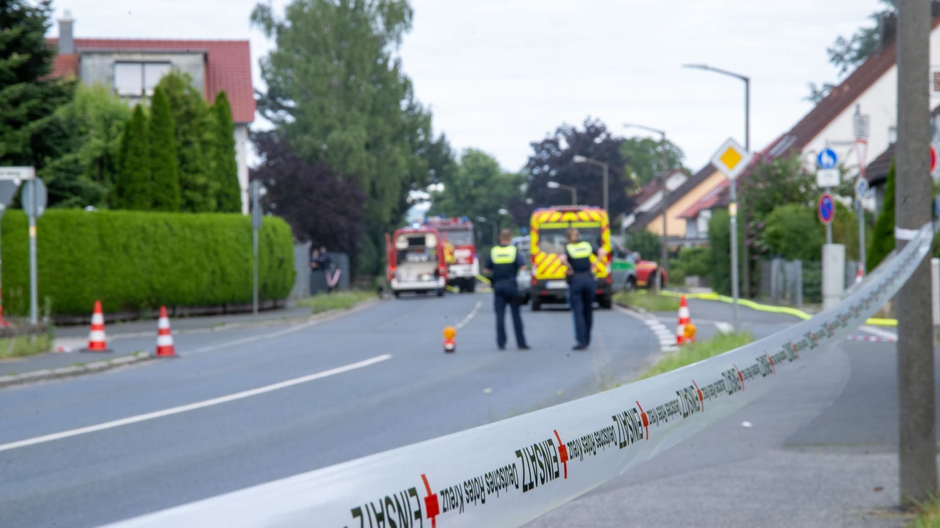 Großeinsatz der Polizei in Altdorf bei Nürnberg