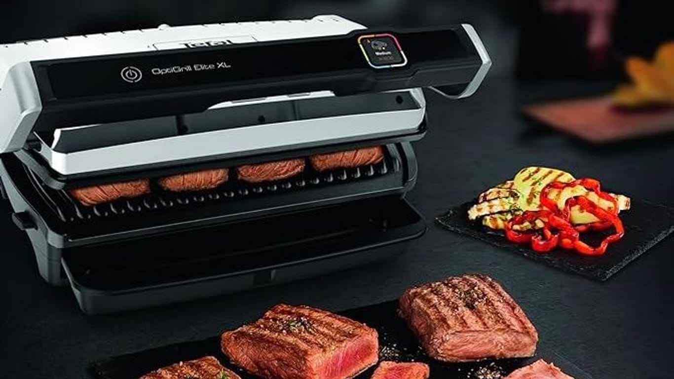 Den OptiGrill Elite XL von Tefal können Sie sich beim Prime Day zum Tiefpreis sichern. (Quelle: t-online; Tefal/Hersteller)