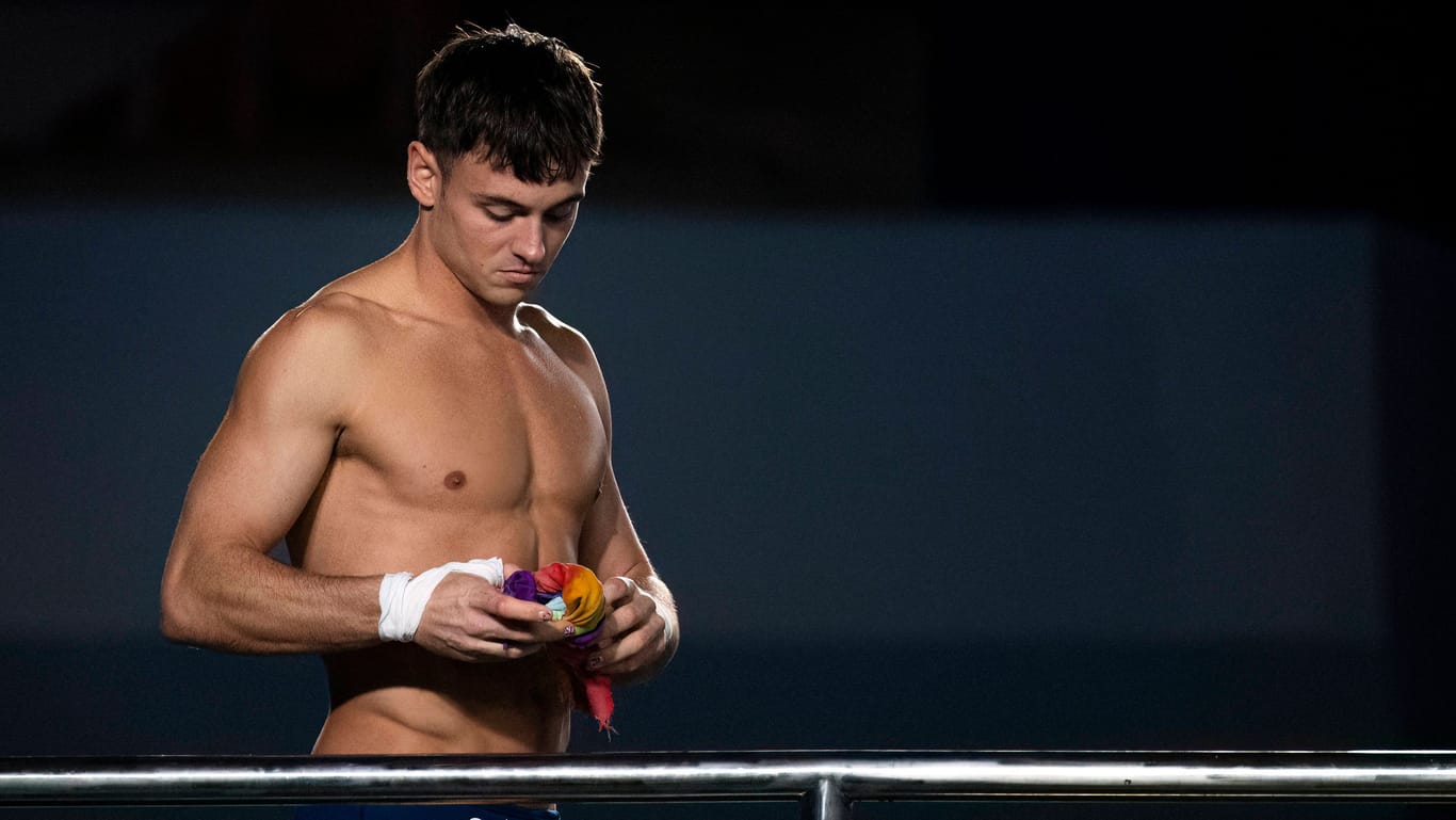 Tom Daley: Der Brite gewann bei den Olympischen Spielen in Tokio die Goldmedaille im Synchronspringen vom 10-Meter-Turm.