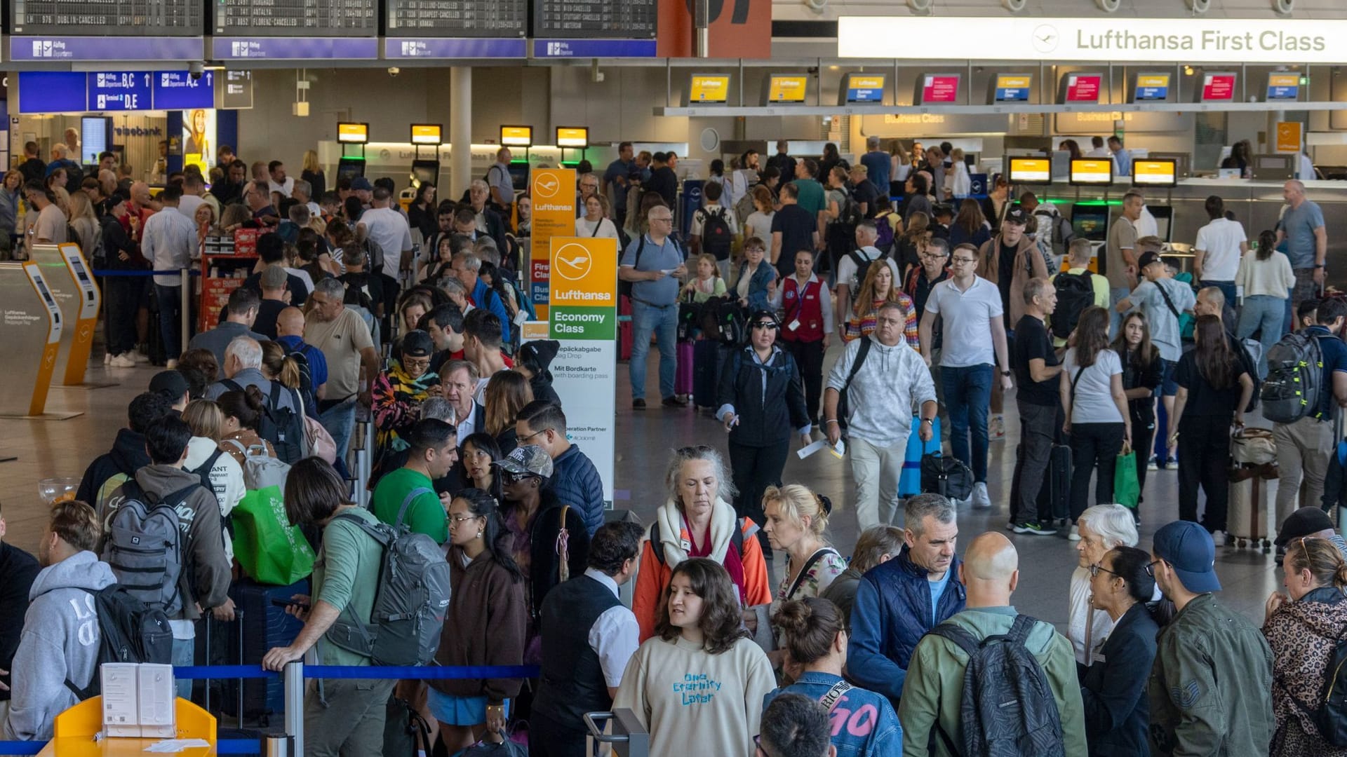 Klimaaktivisten legen Flugverkehr in Frankfurt lahm