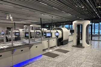 Neue Gepäckscanner am Frankfurter Flughafen.
