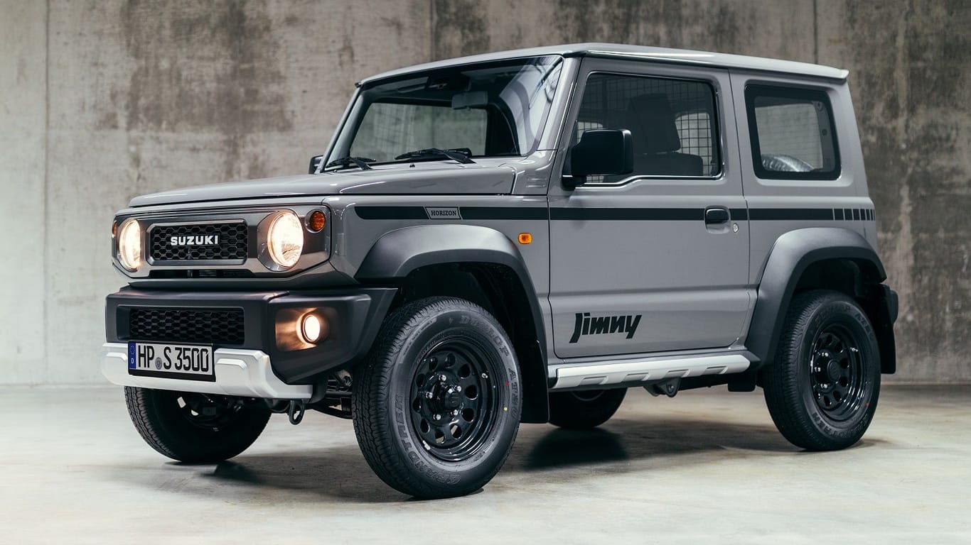 Sondermodell zum Abschied: Der Jimny erscheint in der "Horion Edition".